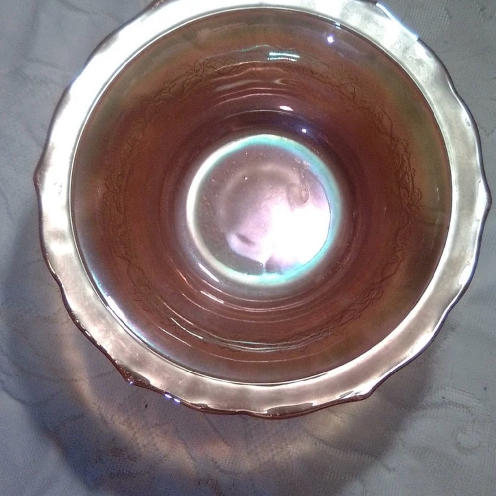 Marigold Carnival Glass Bowl